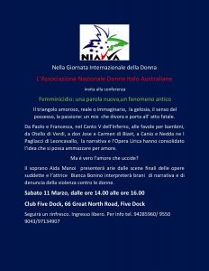 NIAWA invito conferenza Femminicidio nell'Opera e nella narrativa 3